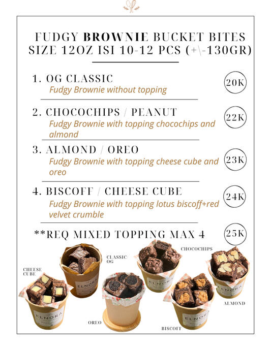 FUDGY BROWNIE BUCKET BITES