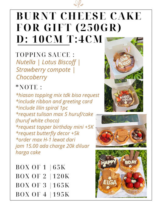 BURNT CHEESE CAKE D10cm