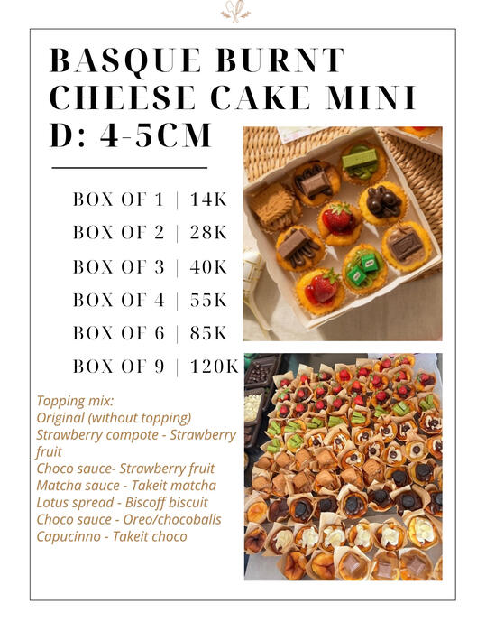 BURNT CHEESE CAKE MINI
