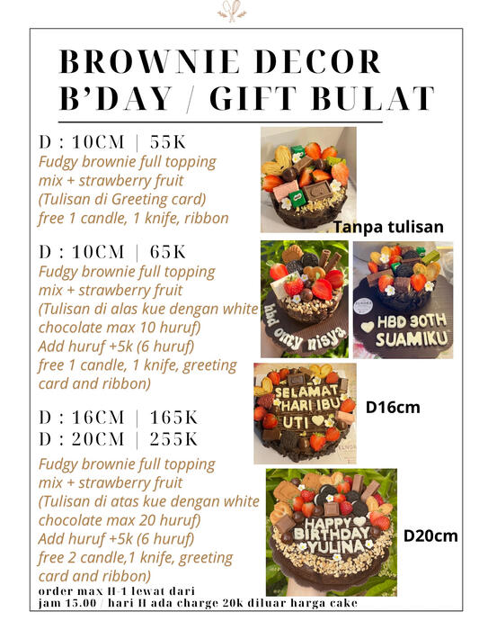 BROWNIE BDAY/GIFT BULAT