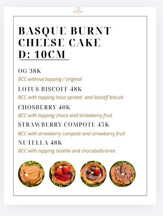 BURNT CHEESECAKE D10cm