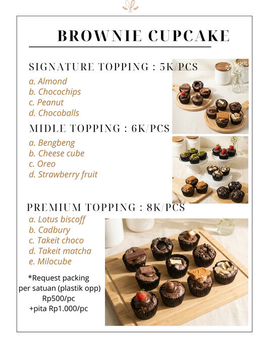 BROWNIE CUPCAKE CHOCO