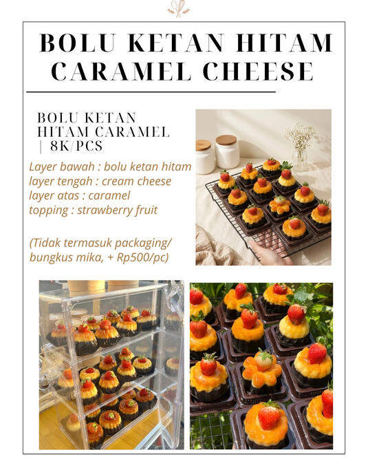 BOLU KETAN HITAM CARAMEL CHEESE
